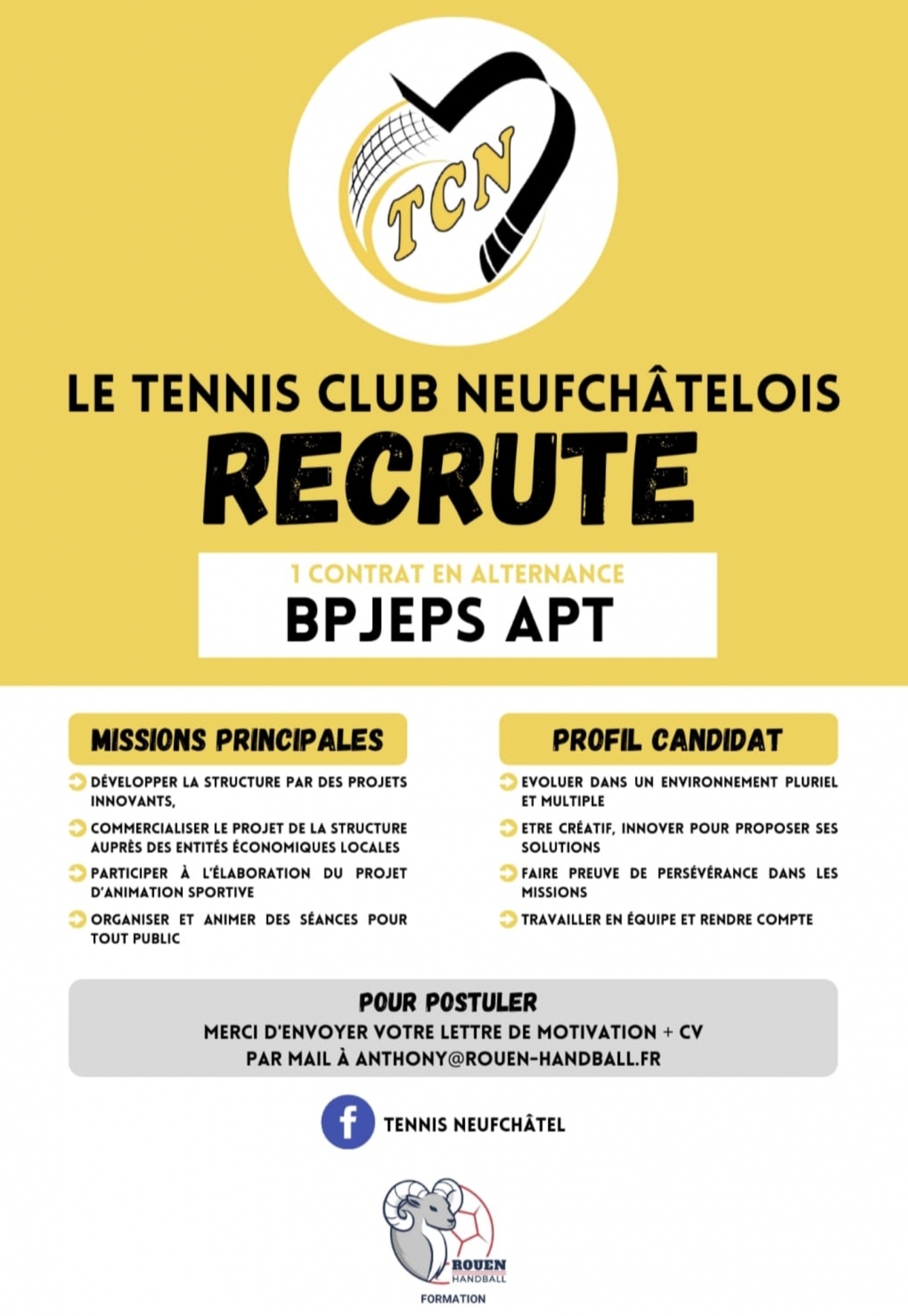 RECRUTEMENT BPJEPS TCN BraySports